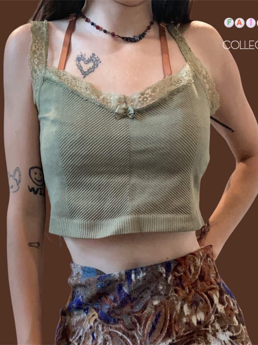 Grunge Out From Under by Urban Outfitters So Sweet Lace Seamless Soft Bra Top